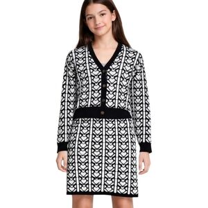 2pc Knit Sweater Skirt Set